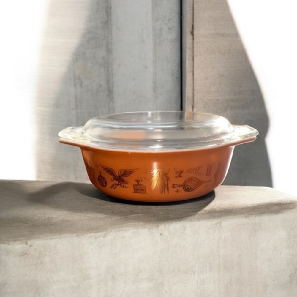 Pyrex Early American 045 Oval Casserole Dish